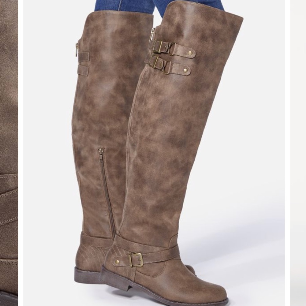 JustFab Carmona Flat Boots